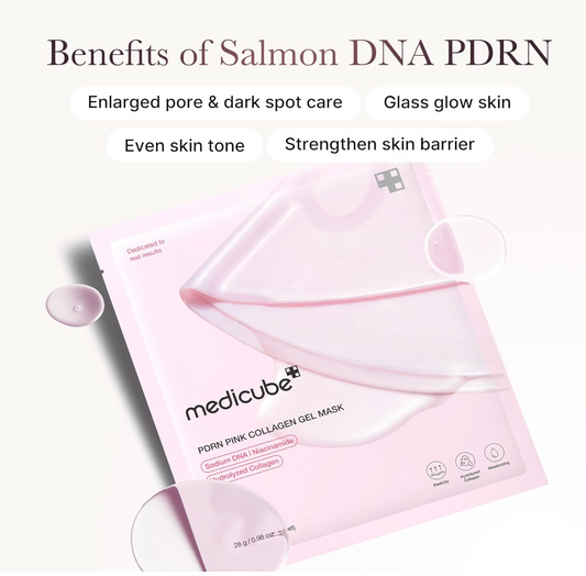 Medicube (10 PACK) Salmon DNA PDRN Pink Vita Coating Sheet Mask