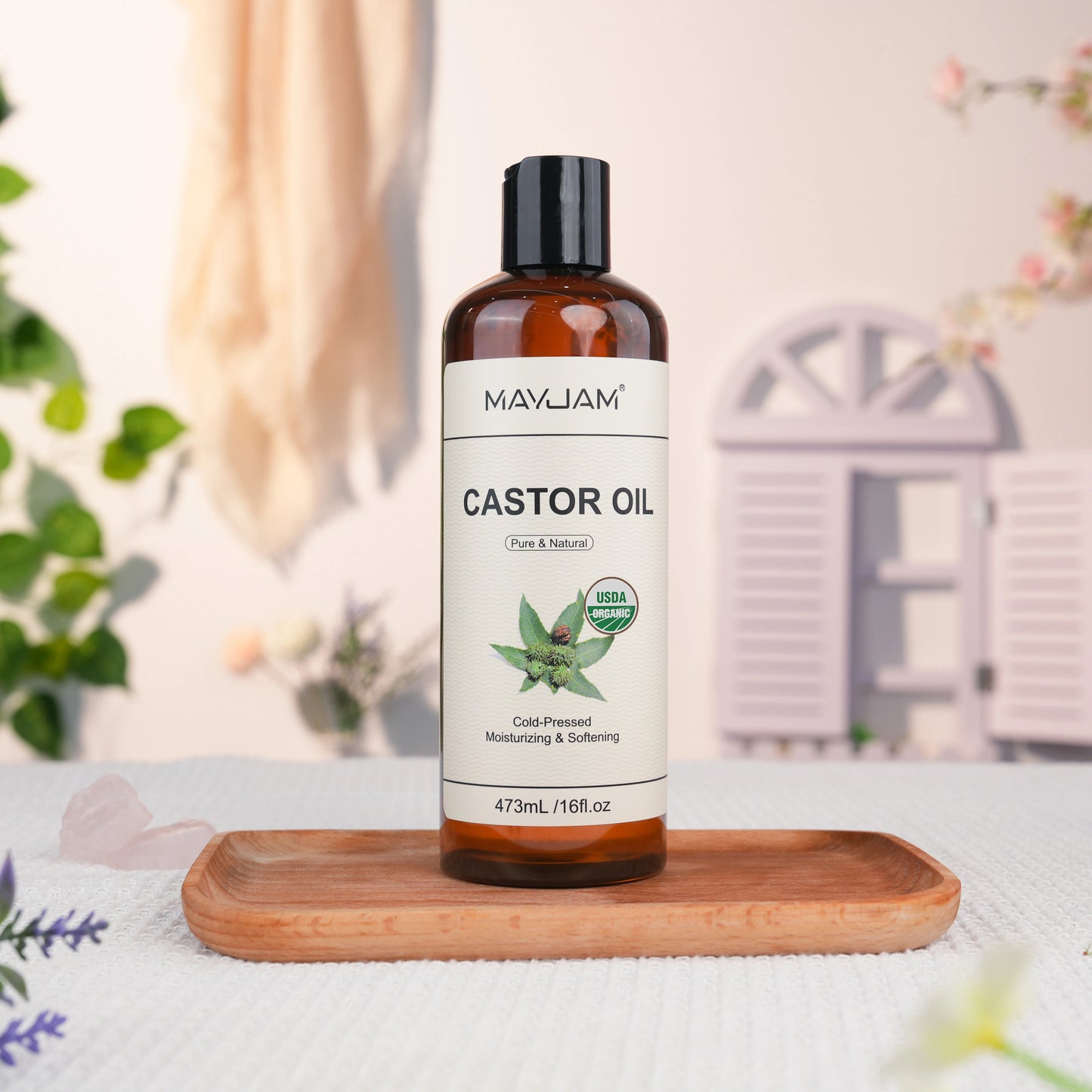 Organic Castor Oil Cold Pressed 16fl.oz