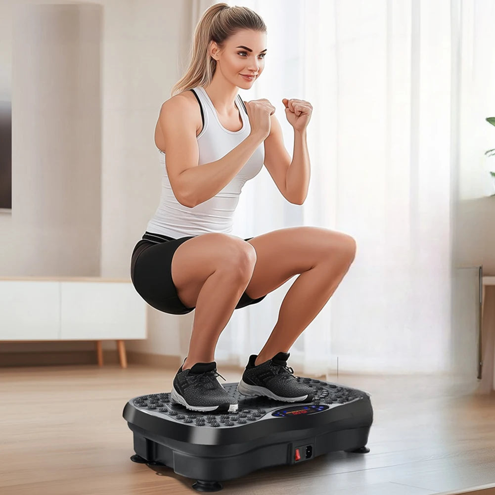 Elite Full-Body Vibration Plate Exercise Machine – Bluetooth Rhythm Shaker & Fat Burner