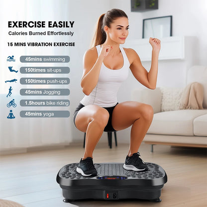 Elite Full-Body Vibration Plate Exercise Machine – Bluetooth Rhythm Shaker & Fat Burner