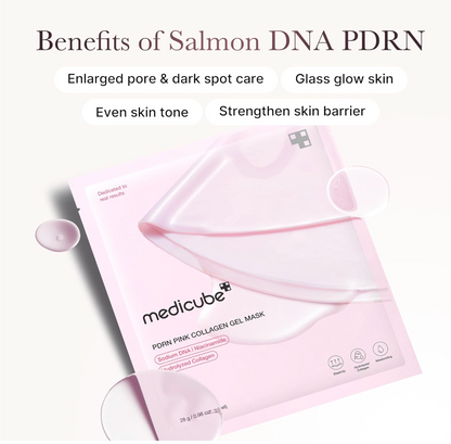 Medicube (10 PACK) Salmon DNA PDRN Pink Vita Coating Sheet Mask