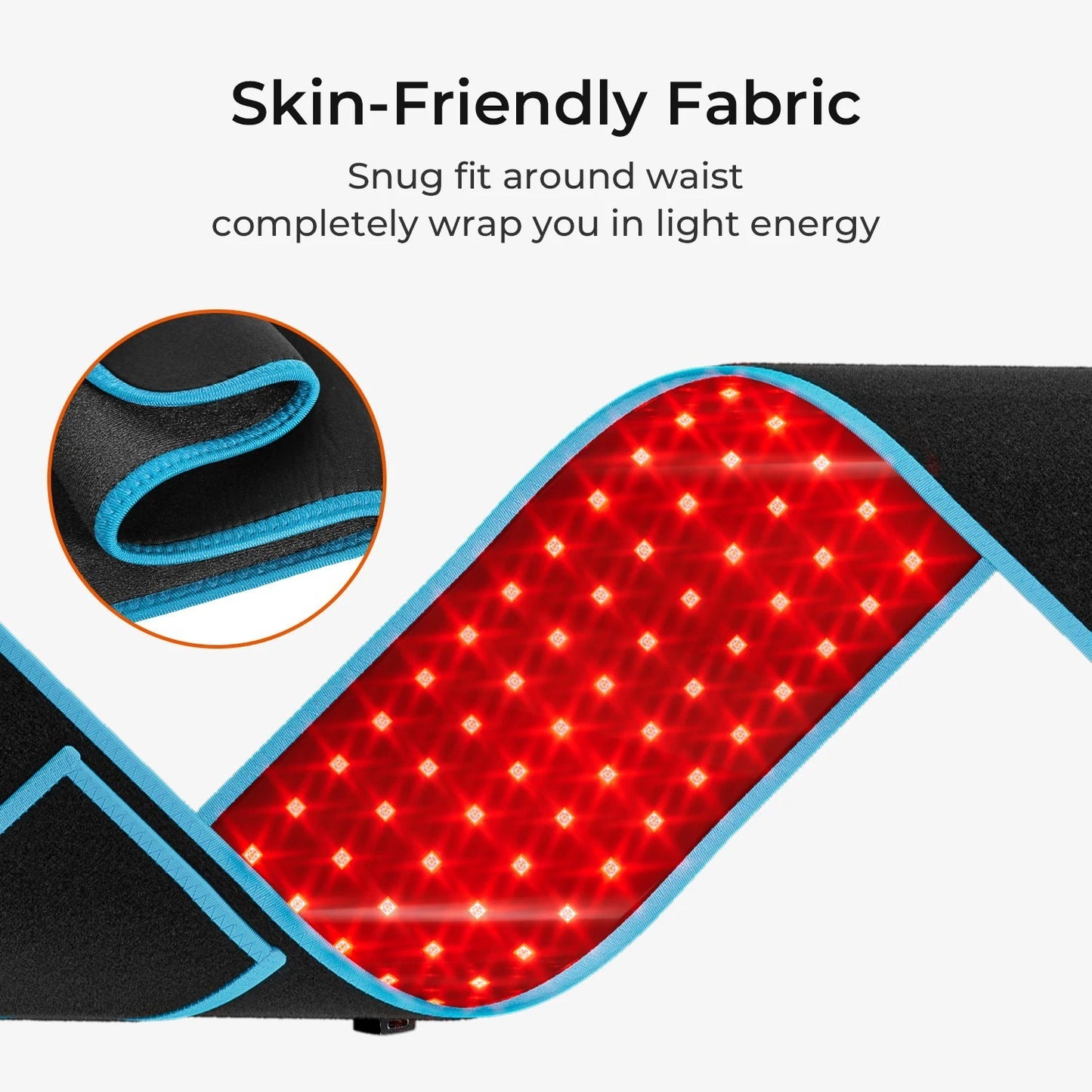 Red Light Health Care Belt  100 LED Infrared Lamp Red Light Therapy Massage Machine For Body Belt Back Waist Heating Sqin Med by Nurse Faye