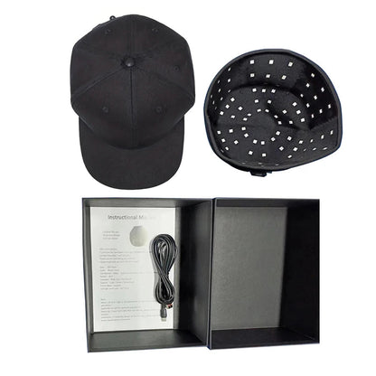 Red LED Light & Infrared Therapy Cap- 96Pcs 660nm&850nm wavelength 10Hz Pulse for Hair growth Sqin Med by Nurse Faye